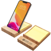 View Image 1 of 5 of Bamboo Phone Stand with Sticky Notes