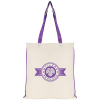 View Image 1 of 1 of Adelaide Contrast Trim Cotton Shopper - Printed - 1 Day