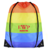 View Image 1 of 1 of DISC Rainbow Drawstring Bag - 1 Day