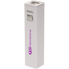 View Image 1 of 5 of Cuboid Blanc Power Bank Charger - 2200mAh - Printed - 3 Day