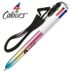 View Image 1 of 2 of BIC® 4 Colours Gradient Pen with Lanyard
