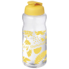 View Image 1 of 5 of Big Base Sports Bottle - Flip Lid - Clear - Printed