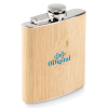 View Image 1 of 4 of Hippy Bamboo Hip Flask