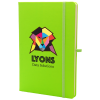 View Image 1 of 5 of A5 Soft Touch Neon Notebook - Digital Print