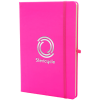View Image 1 of 5 of A5 Soft Touch Neon Notebook - Foil Block