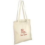 Long Handled Cotton Tote Bag - Natural