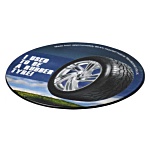 Tyre Brite-Mat Coaster - Round - Digital Print