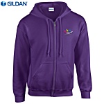 Gildan Zipped Hooded Sweatshirt - Embroidered