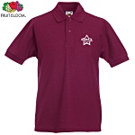 Fruit of the Loom Kid's Value Polo Shirt - Colours - Embroidered