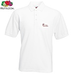 Fruit of the Loom Value Polo - White - Printed