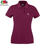 Fruit of The Loom Women's Value Polo - Colours - Printed