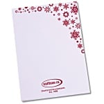 A7 50 Sheet Notepad - Snowflake Design