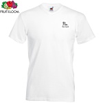 Fruit of the Loom Men's Value V-Neck T-Shirt - White