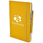 A5 Soft Touch Notebook with Colour Matt Pen - Printed