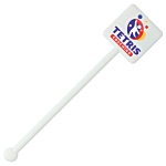 Recycled Square Drink Stirrer - White