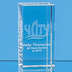 120mm 3D Engraved Optical Crystal Award