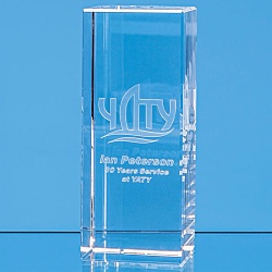 150mm 3D Engraved Optical Crystal Award