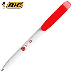 BIC® Super Clip White Pen - Coloured Clip