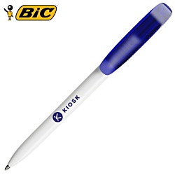 BIC® Super Clip White Pen - Clear Clip