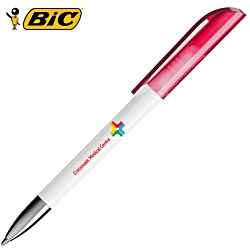 BIC® Super Clip Advance White Pen - Clear Clip - Digital