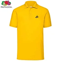 Fruit of the Loom Value Polo Shirt - Colours - Printed