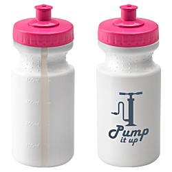 500ml Viz Cycle Bottle - White - Push Pull Cap