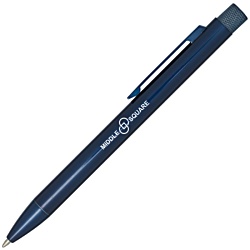 Beatriz Recycled Metal Pen - Blue Ink - Printed