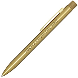 Beatriz Recycled Metal Pen - Black Ink - Engraved