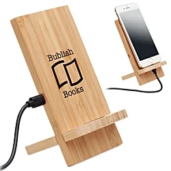 Whippy Bamboo Charger Phone Stand