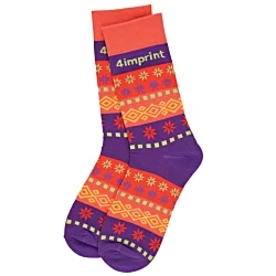 Jacquard Knitted Socks - Fair Isle Design