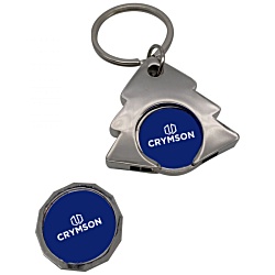 Tree Trolley Coin Keyring