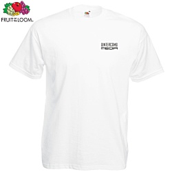 Fruit of the Loom Value T-Shirt - White - Printed