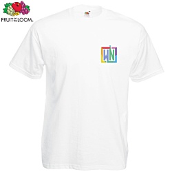 Fruit of the Loom Value T-Shirt - White - Digital