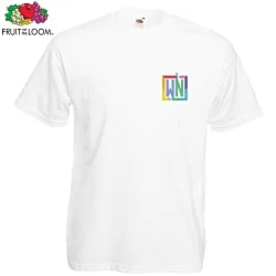 Fruit of the Loom Value T-Shirt - White - Digital Print