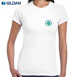 Gildan Women's Softstyle T-Shirt - White - Printed