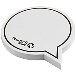 Speech Bubble Recycled Sticky Notes - Printed