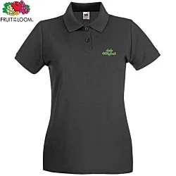 Fruit of the Loom Women's Premium Polo Shirt - Colours - Printed