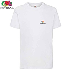 Fruit of the Loom Kids Value T-Shirt - White - Digital