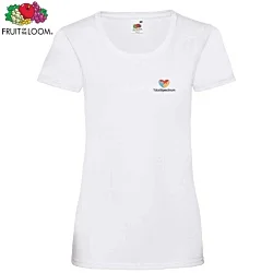 Fruit of the Loom Women's Value T-Shirt - White - Digital Print