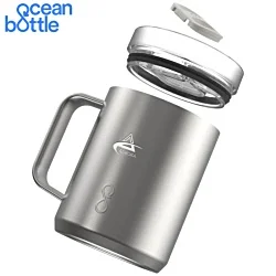 Ocean Bottle 350ml Recycled Vacuum Insulated Travel Mug - Engraved