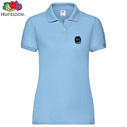 Fruit of the Loom Women's Value Polo Shirt - Colours - Printed