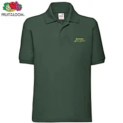 Fruit of the Loom Kid's Value Polo Shirt - Colours - Printed