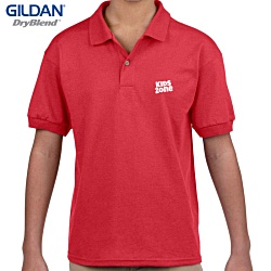 Gildan Kid's Dryblend Jersey Polo Shirt - Colours - Printed