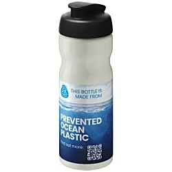 Eco Base Sports Bottle - White - Flip Lid - Digital Wrap