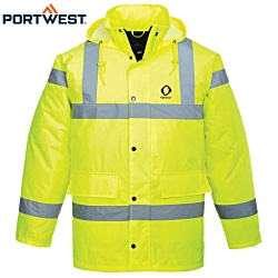 Portwest Hi-Vis Winter Traffic Jacket - Printed