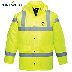 Portwest Hi-Vis Winter Traffic Jacket - Printed