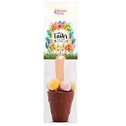 Hot Chocolate Spoon with Speckled Eggs