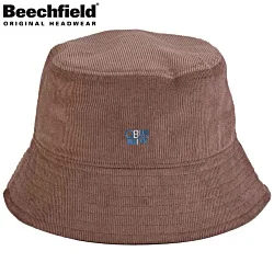 Beechfield Organic Corduroy Bucket Hat - Embroidered