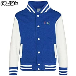 AWDis Kid's Varsity Jacket - Embroidered