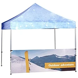Event Gazebo - 3m x 3m - Single Sided Print Half Wall & Roof